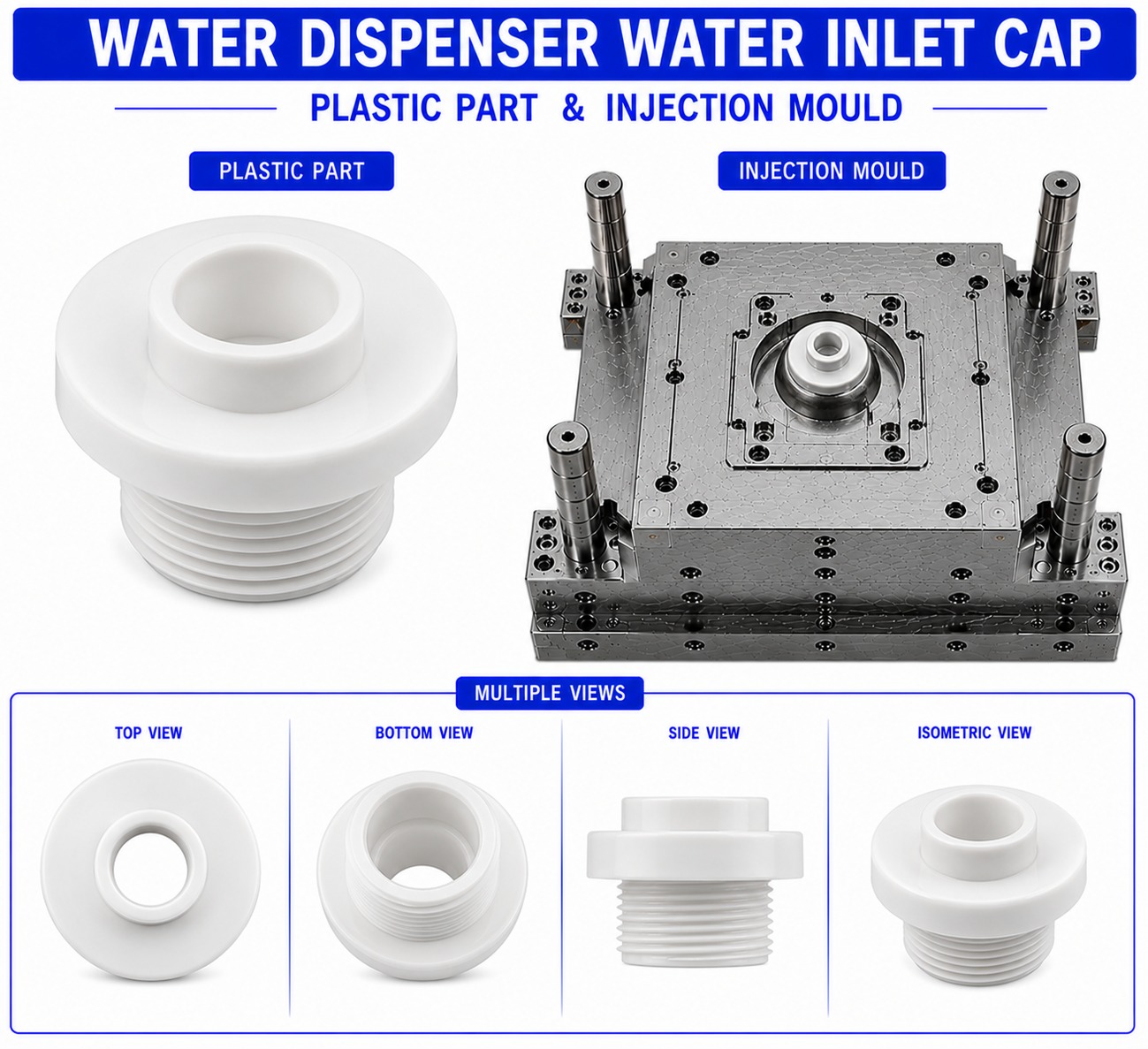 Water Dispenser Plastic Water Inlet Cap